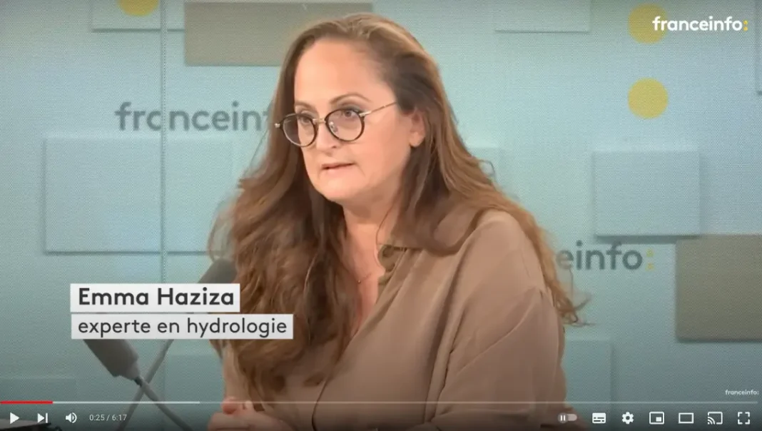 Emma Aziza expert hydrologie France info